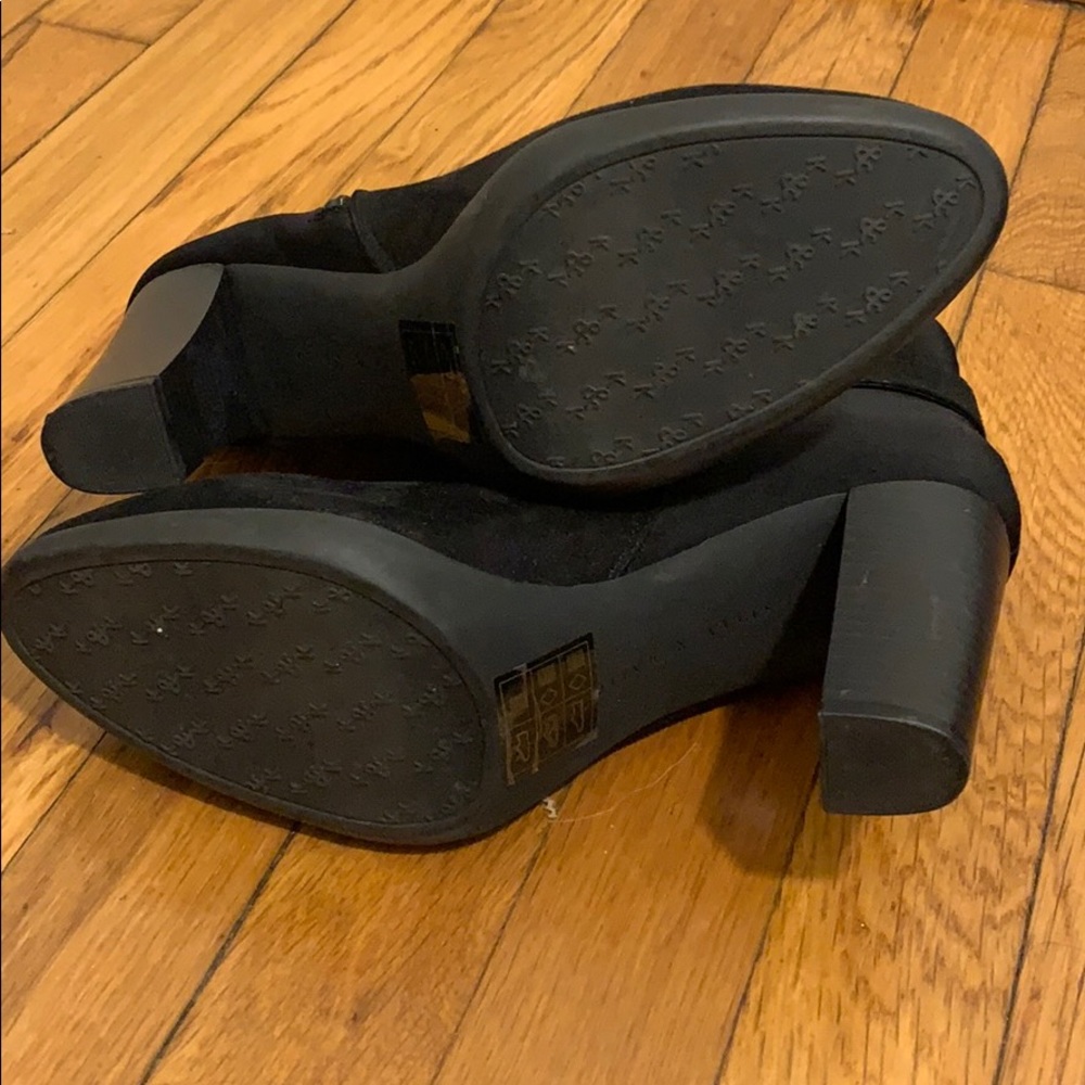 Kelly and Katie Black Suede Booties - Picture 4 of 8